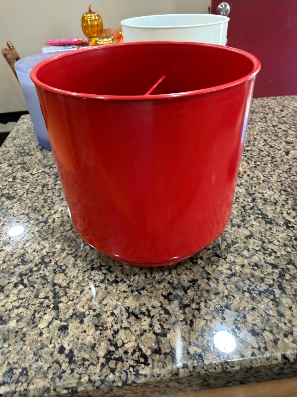 Red utensil holder - Vibrant Red Home Accent
